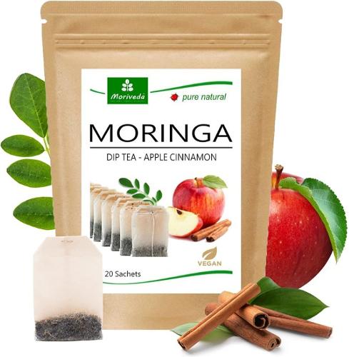 MoriVeda® Moringa tea, apple-cinnamon