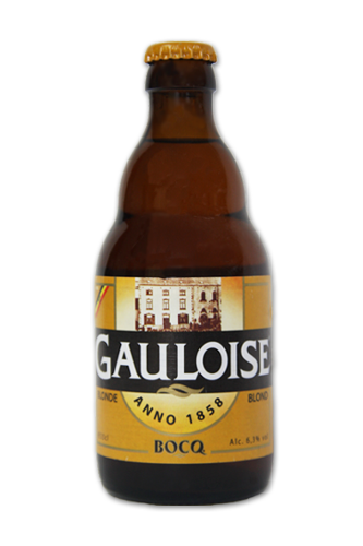GAULOISE Golden blond beer, strong fruity taste