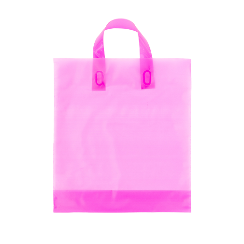 Plastic Bag Loop Fuchsia Bag