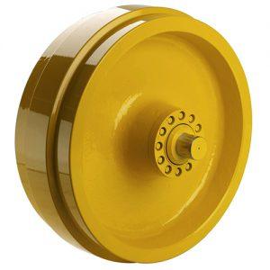 Idlers (deflection wheels) for construction machinery