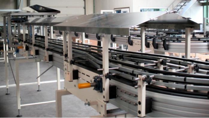Hinged belt conveyor aluminium standard system