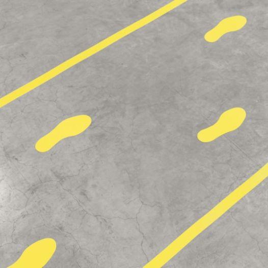 Floor marking symbol - foot print