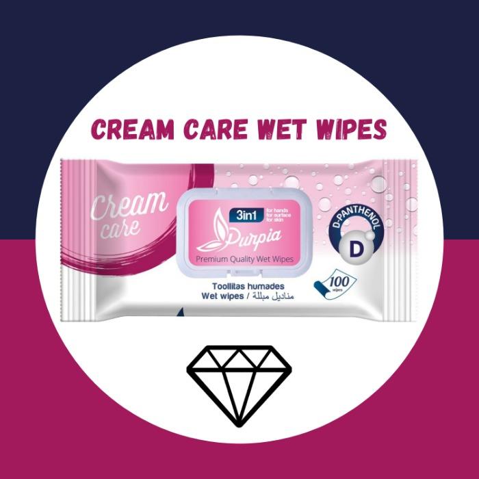 Purpia Premium Series - Cream Care Wet Wipes