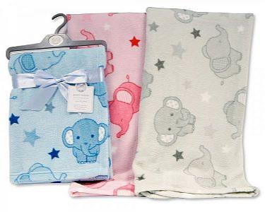 Baby Printed Blanket/ Wrap - Elephant