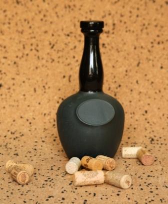 Ceramic Bottle for Cognac "Shaped"
