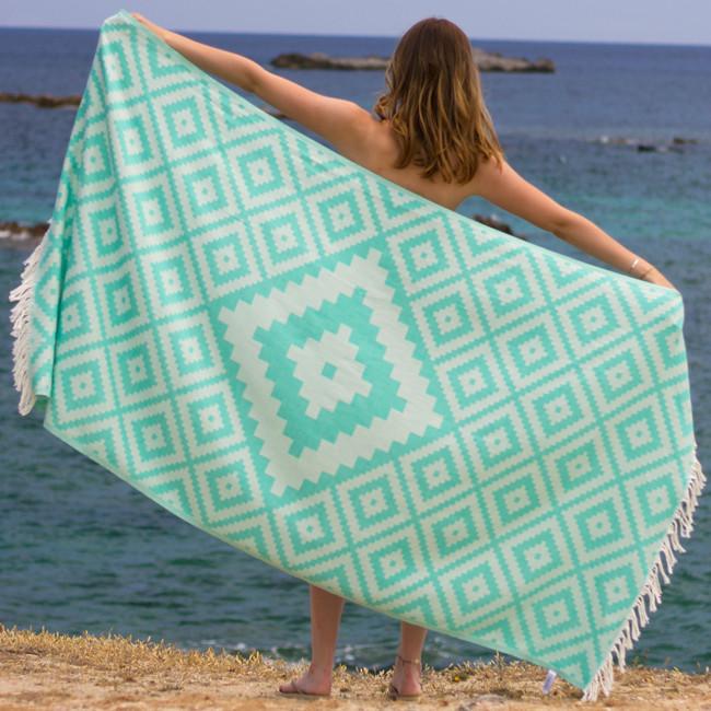 Hammam Towel Diamond Green Or Sea