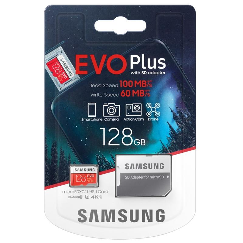 Samsung Microsd Card Evo+ 128gb Class10 + Adapter Mb-mc128ha/eu