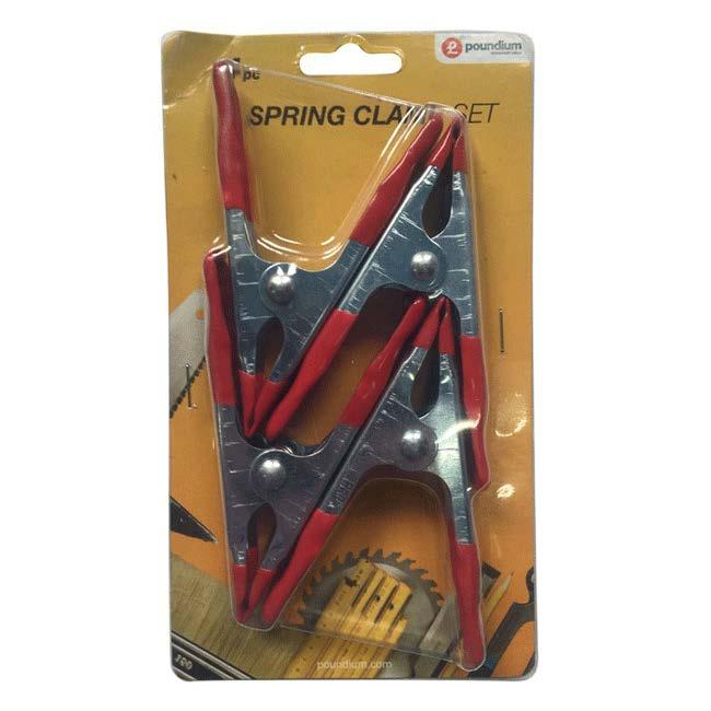 4 Pack Metal Spring Clamps