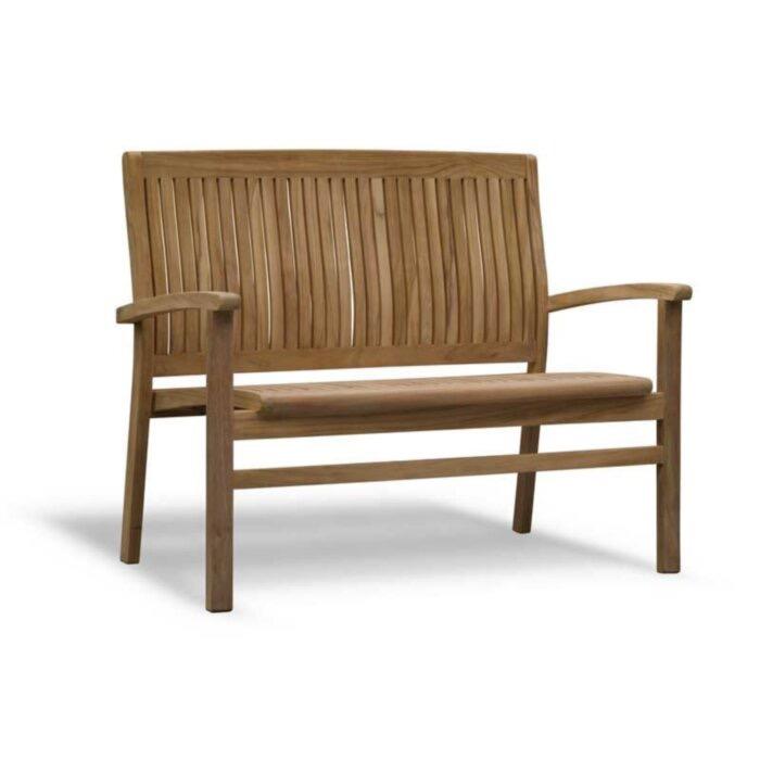 wooden garden bench teak 120x48x92 cm