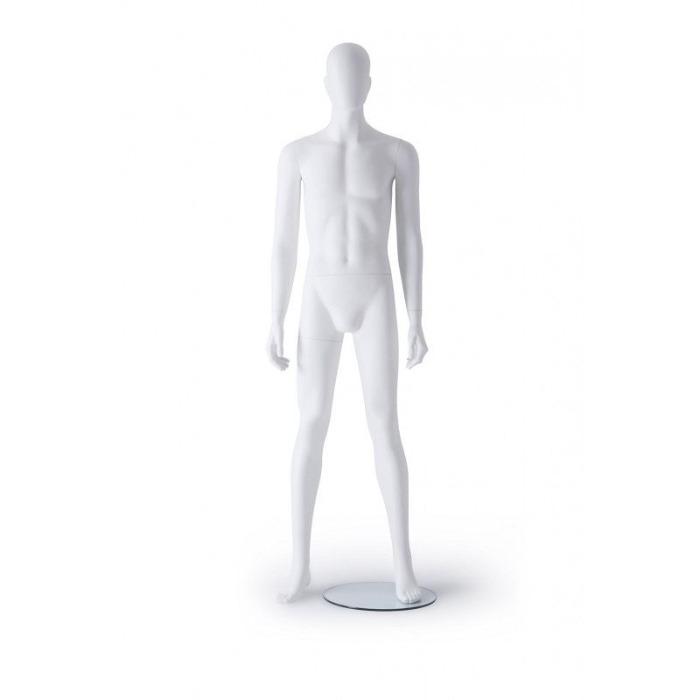 Male window mannequin straight position