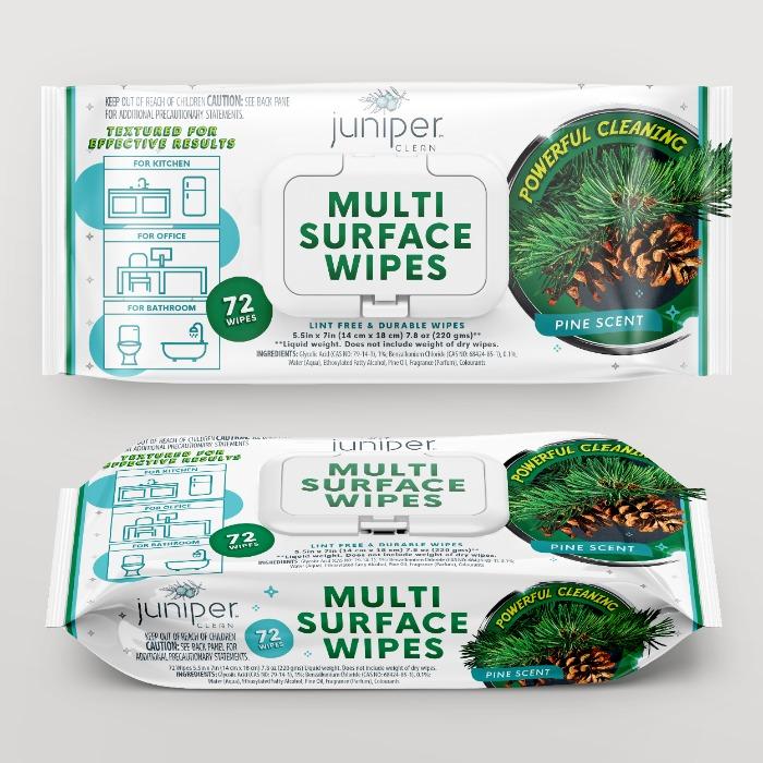 Multi Surface Cleaning Wet Wipes with Pine Oil