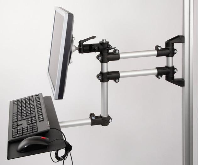 Support arms / swivel arms for monitor mountings