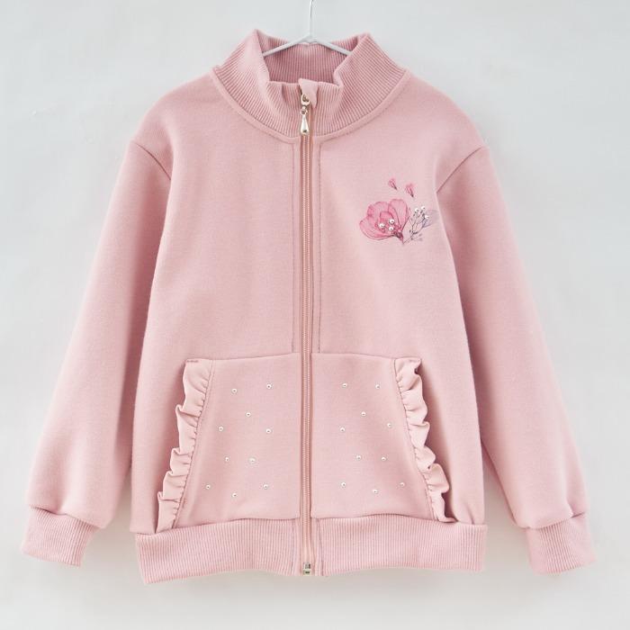 Dark pink bomber jacket for girls