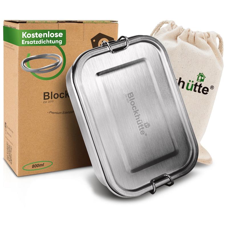 The original! Lunch box stainless steel 1400ml in test winning quality