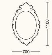 Carved Mirror 7017