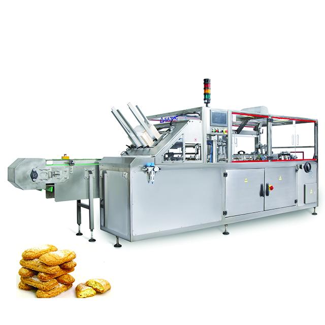 Cartoning machine Basis50  for biscuit packaging