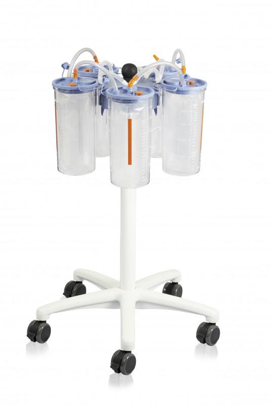 Trolley for fluid collection systems