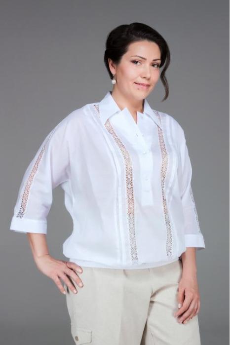 Ladies'  fashion cotton blouse 