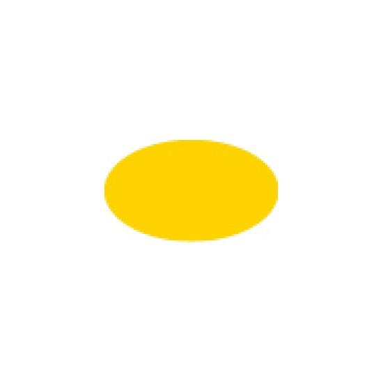Floor marking symbol - oval, yellow