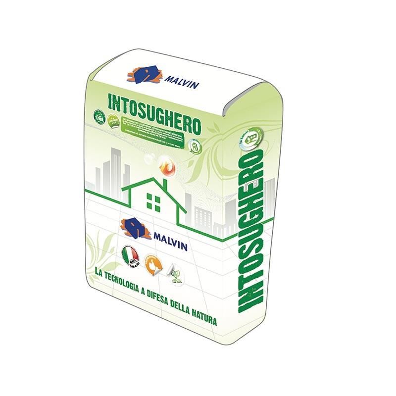 Bio plaster eco-compatible for biobuilding Intosughero