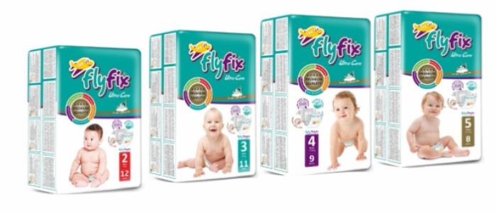 FlyFix Baby Diapers Standard Package 2-5 size