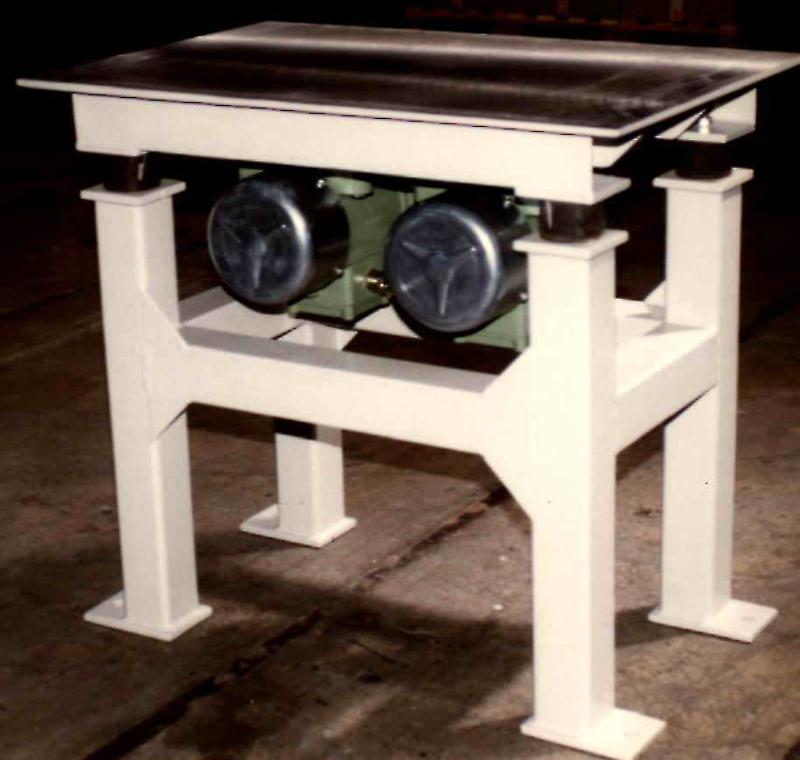 Vibrating table, hopper vibrator - Compacting, loosening