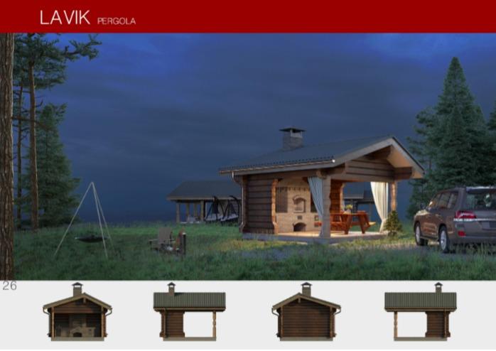 Prefabricated wooden house LAVIK