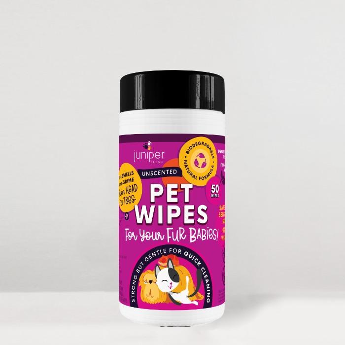 Juniper Clean Biodegradable Pet Wet Wipes 