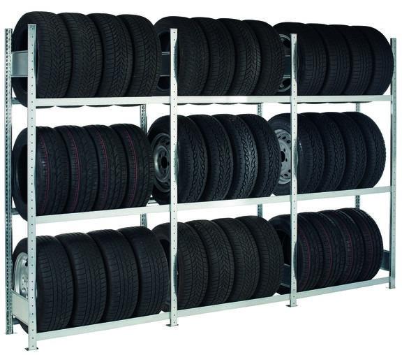Basic rack, wheel/tyre rack, 2000 x 900 x 400 mm