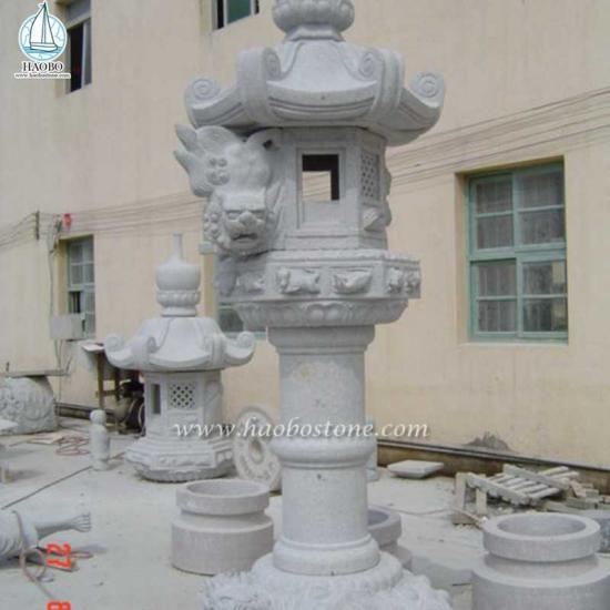 High Quality Outdoor Granite Stone Lantern