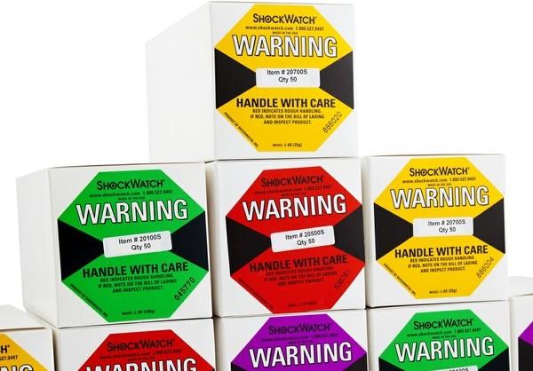 Shockwatch Labels - including A5 companion shipping labels