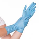 Nitrile gloves SAFE LONG powder free 30 cm blue 