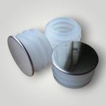 Chrome Plated Round Plastic End Caps