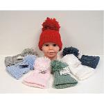 Baby Knitted Pom-Pom Hat - 7 Colours 