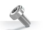 Thread-rolling fastener for metals