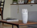 Stone Imitation Glass Vase |Painted Art Glass Oval Vase | Interior Design | Home