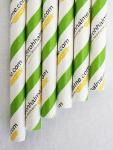 Paper Straws with allover print
