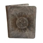 Wooden notebook Triskel