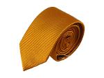Tie for men silk - handmade in Italy - dark orange