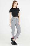 Side striped sweatpants - anthracite