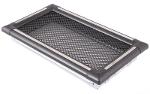 Ventilation fireplace grill EXCLUSIVE 16x32cm graphite / inox