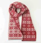 100% Wool Scarf double-sided 'NORDIC STAR'