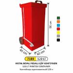 7189 GALVANIZED CONTAINER 120 LITER (WITH PEDAL, DYED)