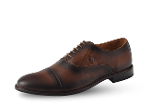 Male official shoes with ties in brown