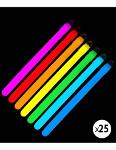 25 Fluorescent Glow Sticks 30cm