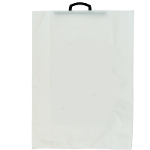 Plastic Bag With Bone Handle White