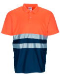 High visibility polo with customization