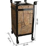 2105 Wooden Decorated Trash Can