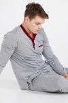 Long sleeve pajamas set - anthracite