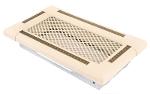 Ventilation fireplace grille EXCLUSIVE 10x20cm ivory / brass-patina